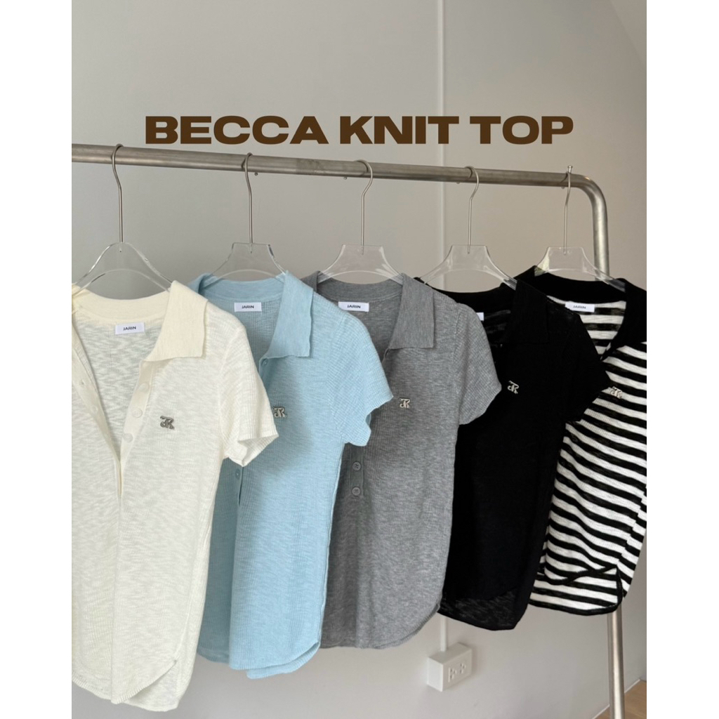 JARIN | BECCA KNIT TOP เสื้อไหมพรมซีทรู