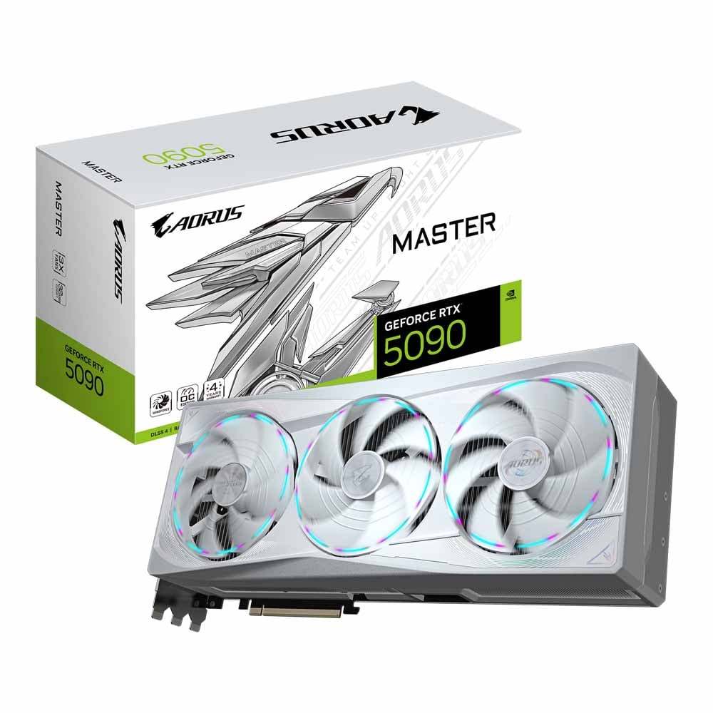 VGA (การ์ดแสดงผล) GIGABYTE AORUS GEFORCE RTX 5090 MASTER ICE 32G - 32GB GDDR7
