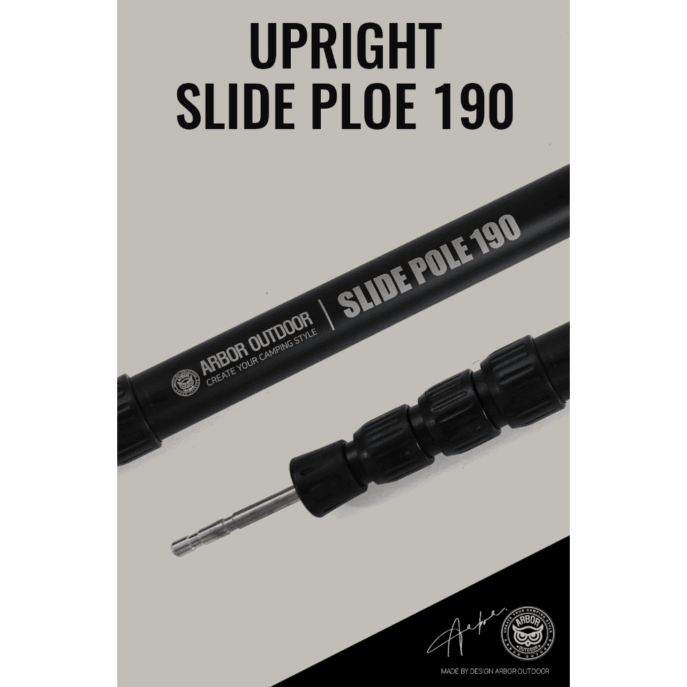 (190)Arbor Outdoor Camping Slide Pole Tarp เสาปรับความสูงได้ 190 (มี 1 เสา )