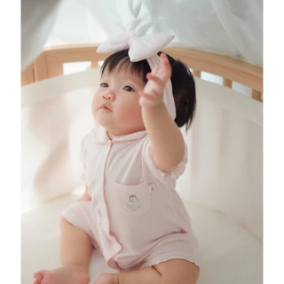Iflin Baby - ที่คาดผมโบว์ สำหรับเด็กอ่อน - Bow Headband - โบว์ใหญ่นุ่มๆ ใช้ได้ตั้งแต่แรกเกิด