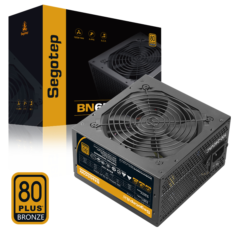 SEGOTEP BN650W - 650W 80 PLUS BRONZE NON MODULAR (BLACK)