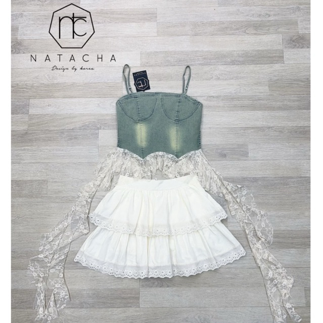 Natacha เสื้อสายเดี่ยว+กระโปรง