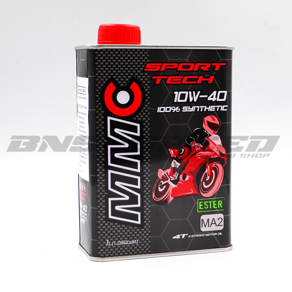 น้ำมันเครื่อง MMC Sport Tech 10W-40, 10W-50 สังเคราะห์แท้ กรุ๊ป 5