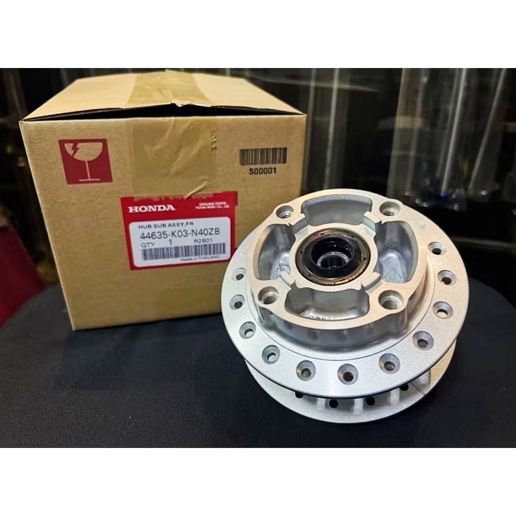 ดุมล้อหน้า ดิสเบรค HONDA WAVE110i(2012-2020)แท้เบิกศูนย์ (รหัส 44635-K03-N40ZB)