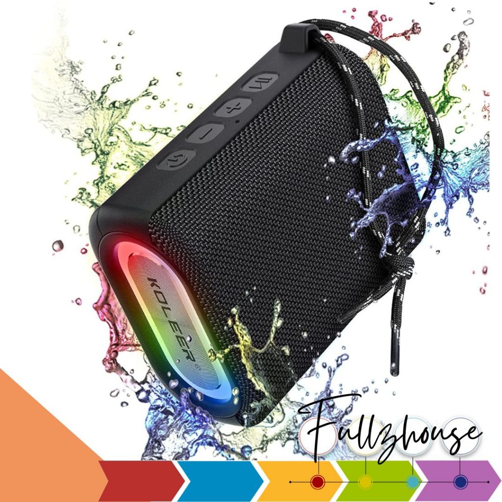 จัดส่งด่วน KOLEER S31 ลำโพงบลูทูธกันน้ำ 10W FM/AUX/USB/TF เหมาะสำหรับสายเที่ยว ของแท้