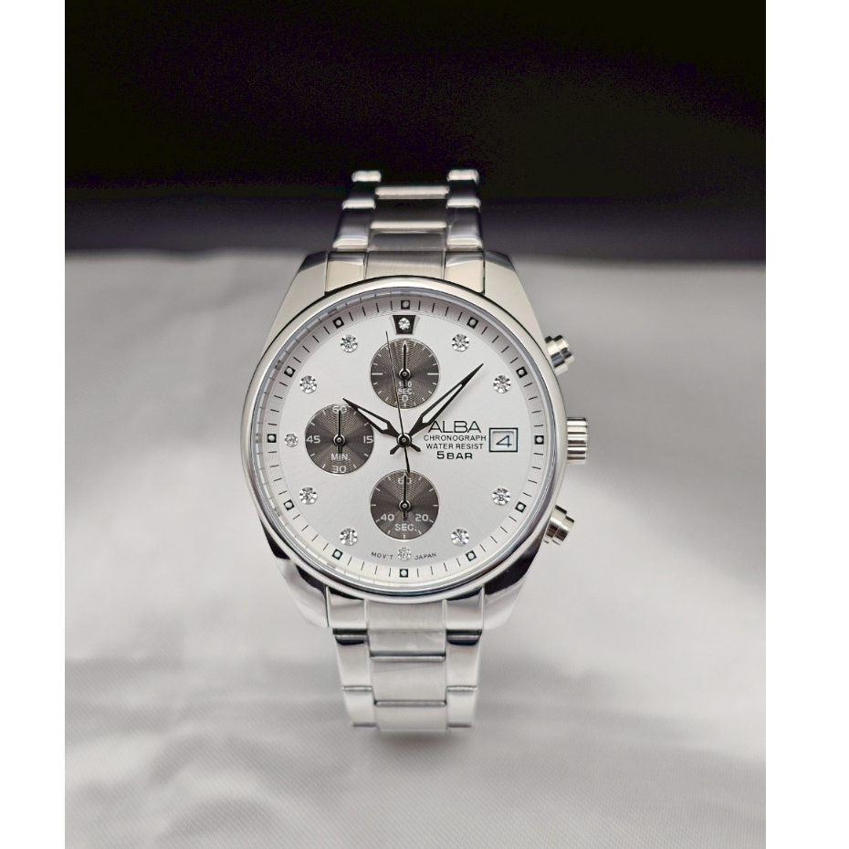 นาฬิกาผู้หญิง ALBA  รุ่น AM3221X1 ระบบควอตซ์ โครโนกราฟ (จับเวลา) ประกันศูนย์ 1 ปี
