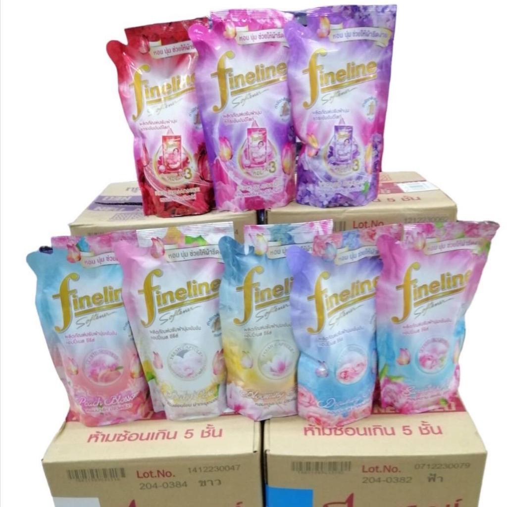 ( ยกลัง 12 ถุง ) ไฟน์ไลน์ ปรับผ้านุ่ม สูตรเข้มข้น ขนาด 450 มล.