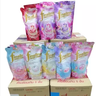 ( ยกลัง 12 ถุง ) ไฟน์ไลน์ ปรับผ้านุ่ม สูตรเข้มข้น ขนาด 450 มล.