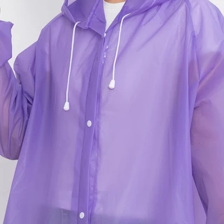 เสื้อกันฝน EVA (G10) เสื้อกันฝนแฟชั่น ชุดกันฝน Rain coats 100 กรัม คุณภาพดี พับเก็บง่าย มีฮู้ด