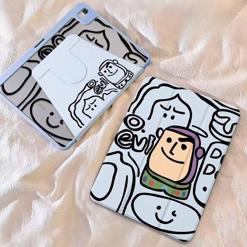 💫พร้อมส่ง💫เคสไอแพด หมุนได้ 360° พร้อมช่องเสียบปากกา Toy Story, Buzz Lightyear, Gen11Gen10 Gen9 Air7 Air6 Air5