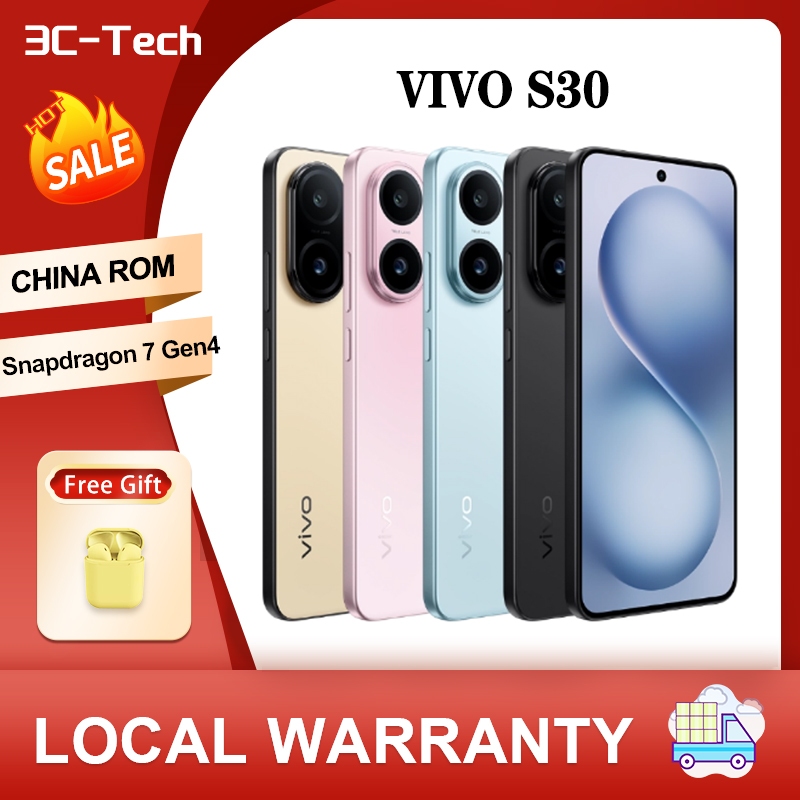 เวลาขนส่ง 10 วัน NEW VIVO S30 CHINA ROM Snapdragon 7 Gen4 6500mAh 6.67 Inch 120Hz AMOLED