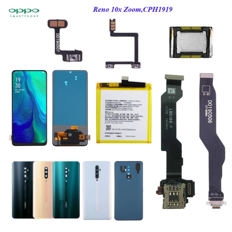 อะไหล่มือถือ Oppo Reno 10x,10x Zoom,CPH1919,PCCM00/สายแพร/แบต BLP705/ฝาหลัง/ลำโพงหูฟัง/หน้าจอ LCD ราคา ถูกที่สุด ดีลบีเคเค