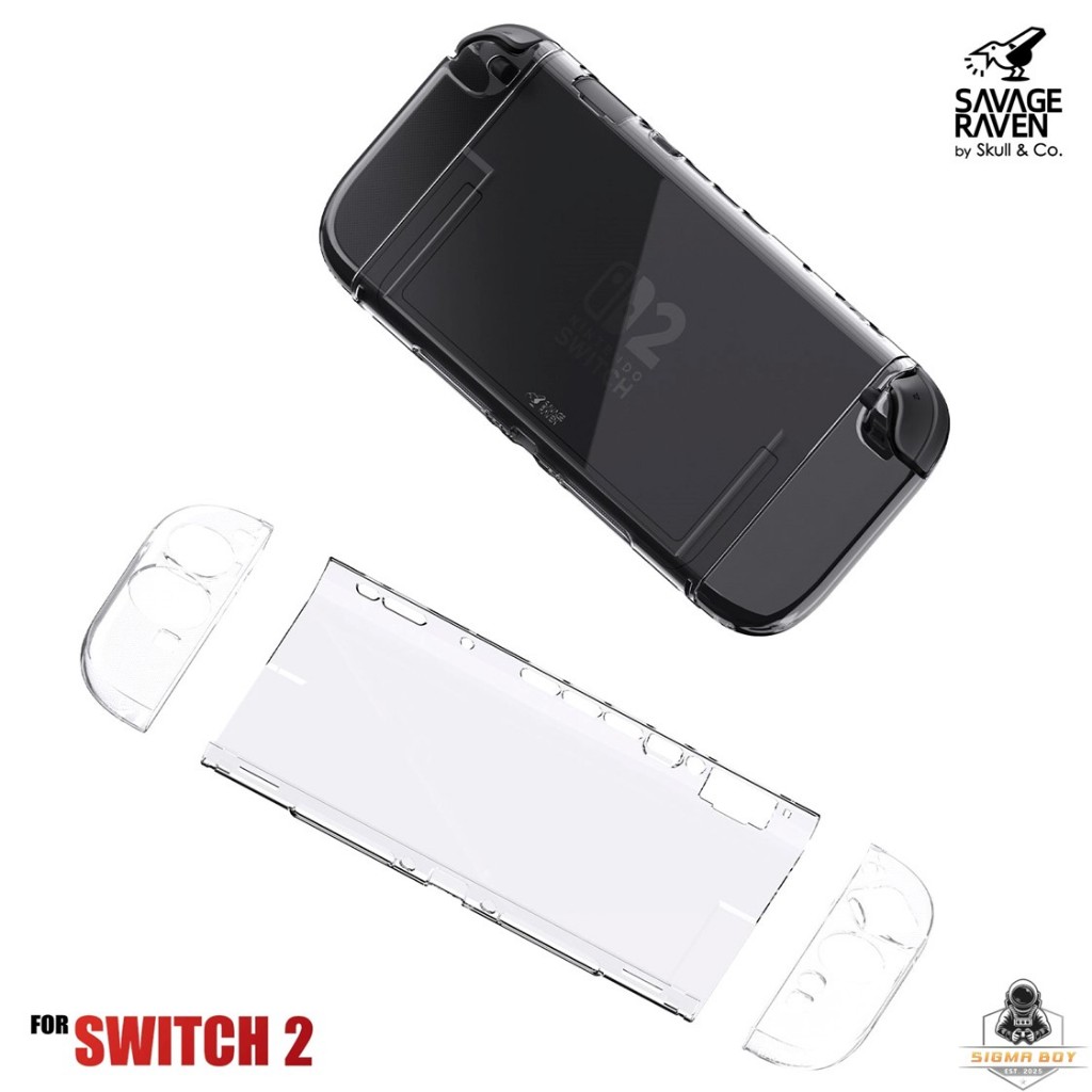 Savage Raven by Skull & Co. Detachable Protective Case for Nintendo Switch 2(รุ่น 2025) ใส่ Dockได้
