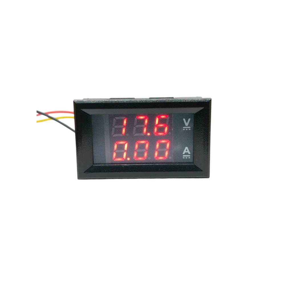 ดิจิตอล โวลต์แอมป์ มิเตอร์ เครื่องวัดโวลต์แอมป์มิเตอร์ DC 0-100V 10A ราคา ถูกที่สุด ดีลบีเคเค