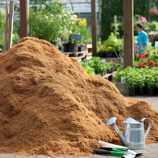 ขุยมะพร้าว+ล้างสาร (Coco Peat pH 5.5-6.5) 🏝 +ไตรโคเดอร์มา (5Kg.) พร้อมใช้ทันทีไม่ต้องแช่เพิ่ม