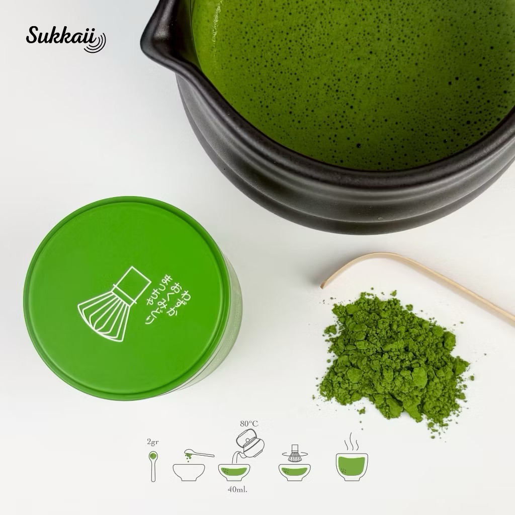 ผงชาเขียวมัทฉะเกรดพิธีการจากประเทศญี่ปุ่น🍃Wazuka Okumidori Matcha กลมกล่อม อุมามิ หอมอโรม่าชัดเจนจากญี่ปุ่นแท้ - รูปที่ 4