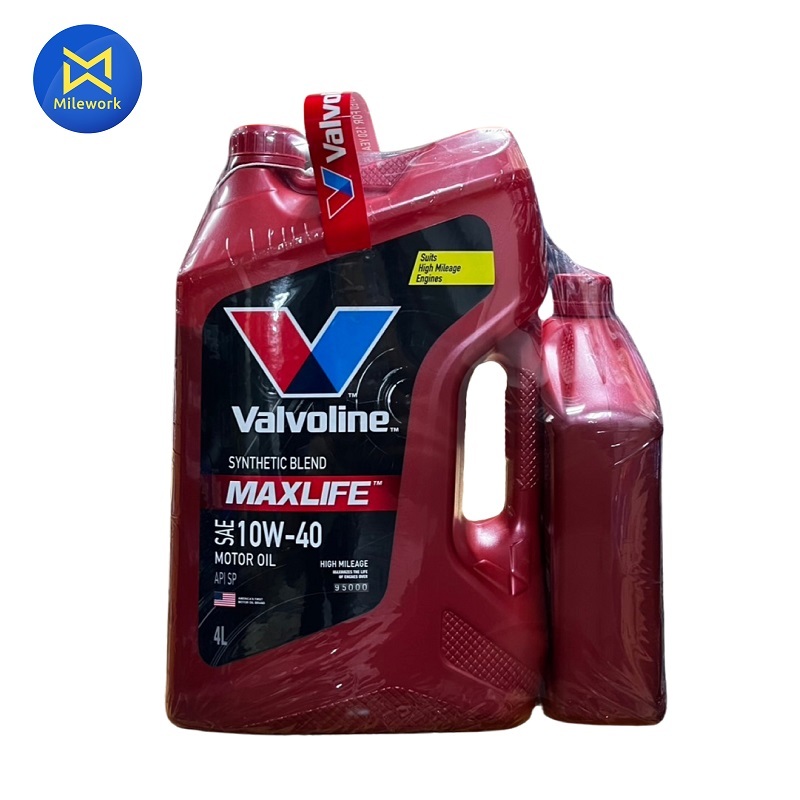 น้ำมันเครื่อง VALVOLINE MAX LIFE(10W40) 4Lแถม1L  (100043)
