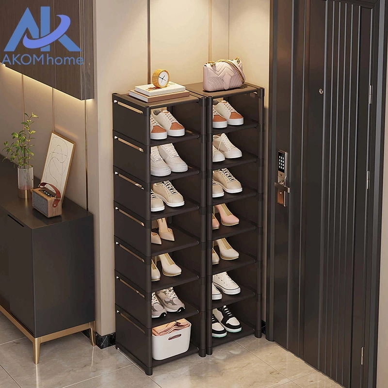 AKOM ชั้นวางรองเท้า ตู้รองเท้า กล่องรองเท้า ชั้นวางรองเท้าแบบเรียบง่าย มีหลายขนาดให้เลือก ประหยัดพื้นที่ ติดตั้งง่าย