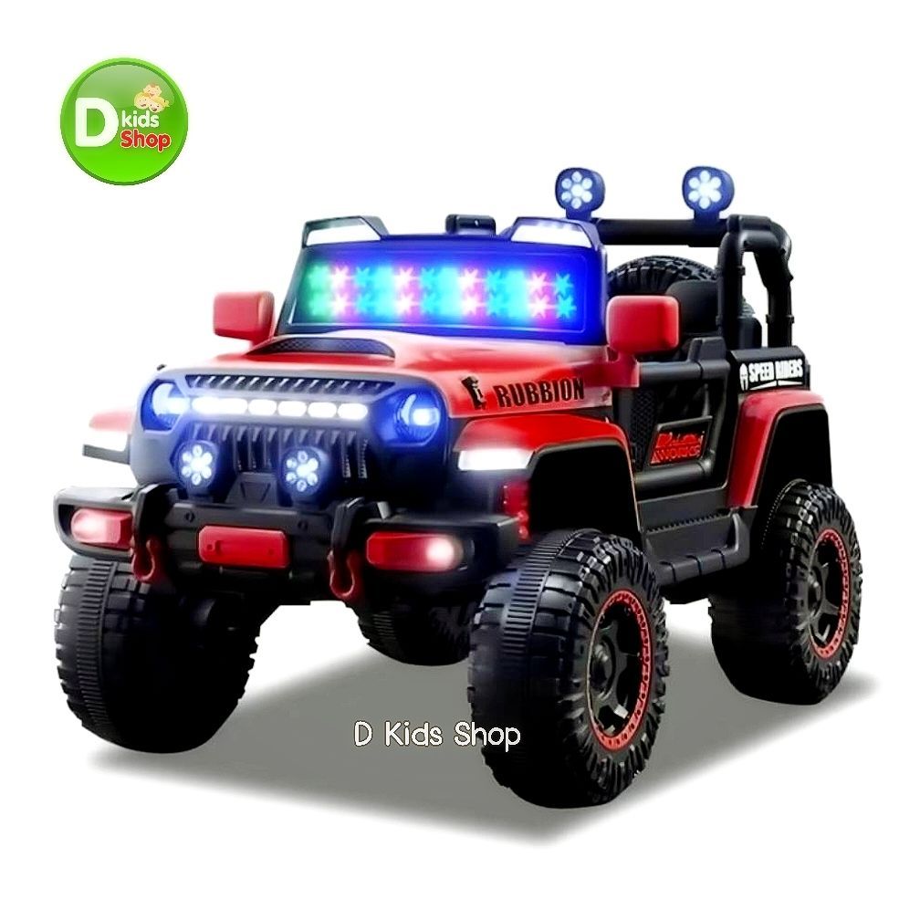 New แบตเตอรี่เด็ก รถเด็กนั่งทรงJeeb 5 มอเตอร์ ขับเคลื่อน4ล้อ 4x4 รุ่นใหม่ล่าสุด No.22040 (2186)
