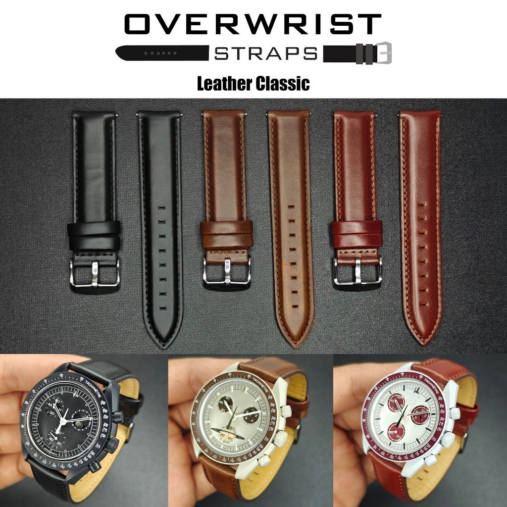 สายนาฬิกา หนังวัวแท้ รุ่น overwrist leather classic