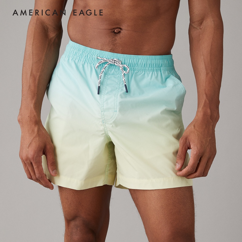 American Eagle Ombre 5" Swim Trunk กางเกง ผู้ชาย ขาสั้น (EMSO 013-7588-581)