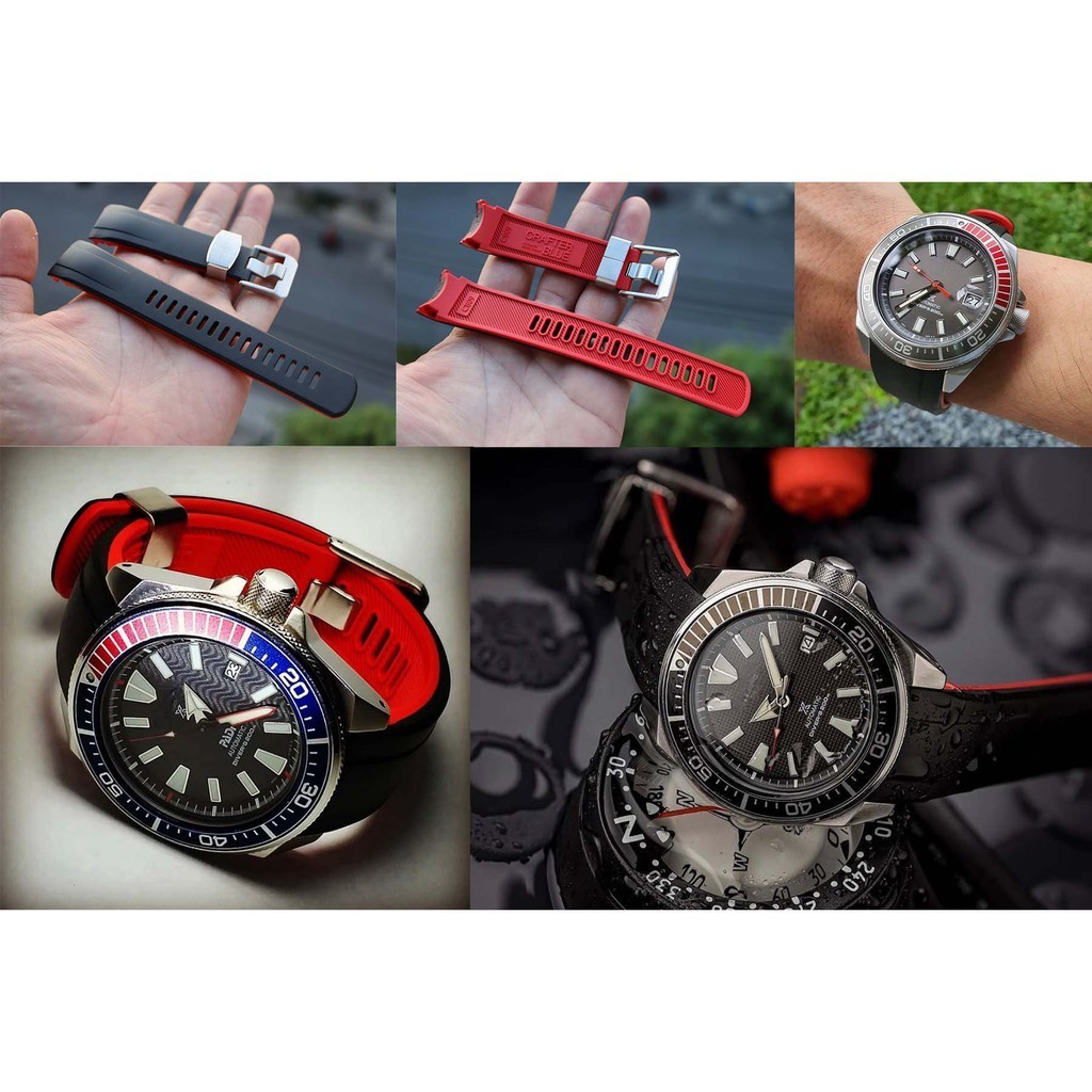 สายนาฬิกา Crafter Blue  CB09 for Seiko Samurai