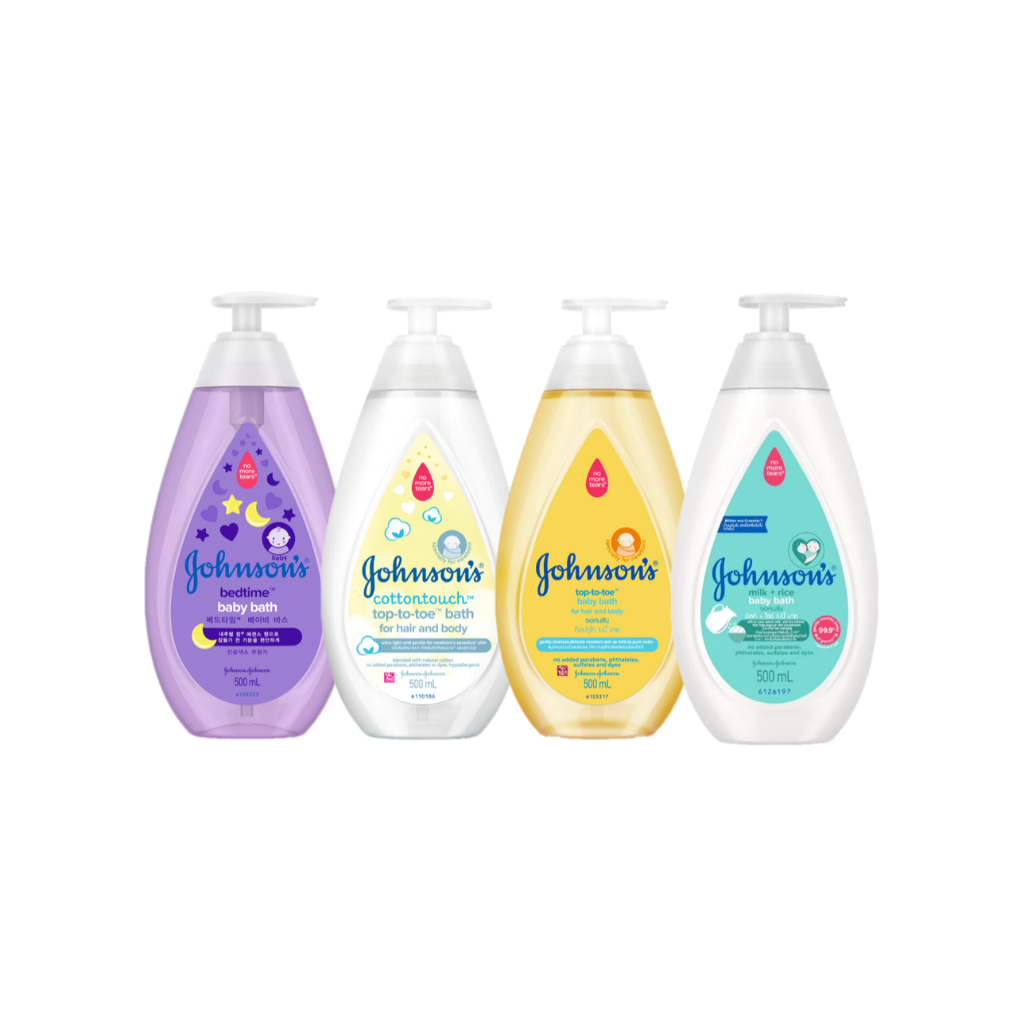 [มีให้เลือก 4 สูตร]จอห์นสัน เบบี้ ครีมอาบน้ำ 500 มล. Johnson's Baby Bath 500 ml.
