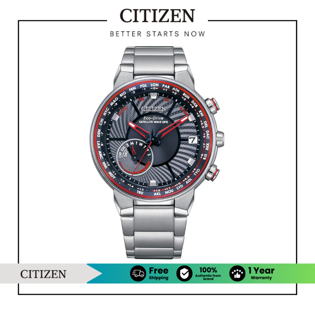 CITIZEN Eco-Drive Satellite Wave CC3031-51E Men's Watch ( นาฬิกาผู้ชายพลังงานแสง )