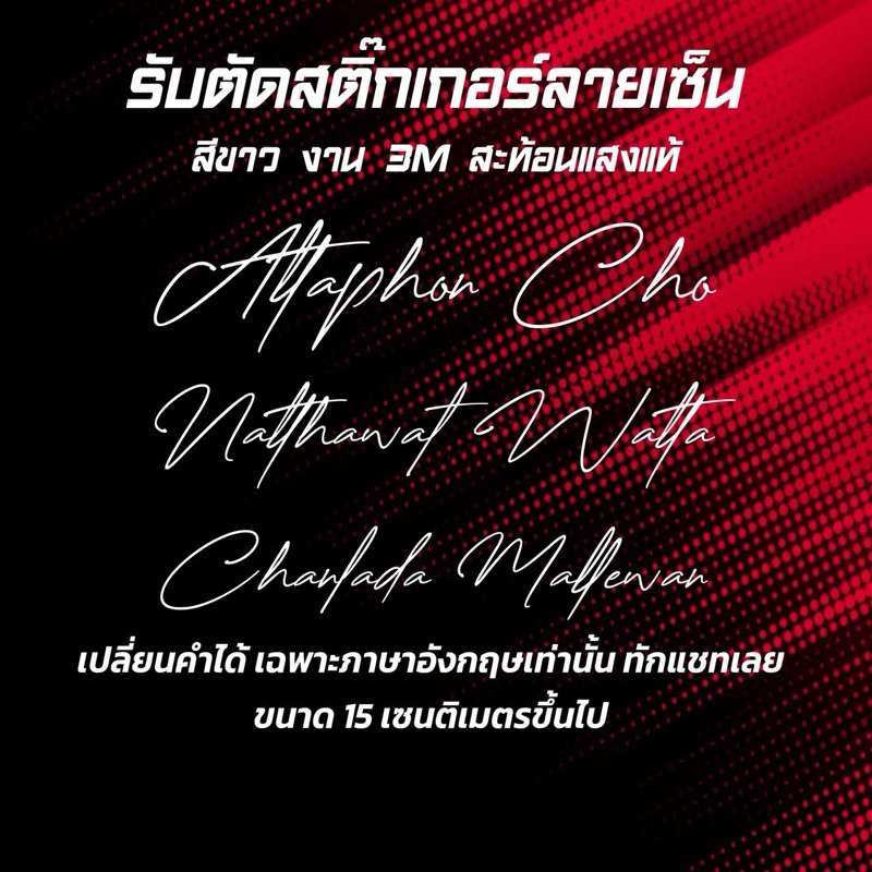 [ทำไว+ส่งเร็ว] สติ๊กเกอร์ลายเส้นตัดตามสั่ง สีขาวสะท้อนแสงแท้ ติดรถ รหัส0001 – โปรปัง
