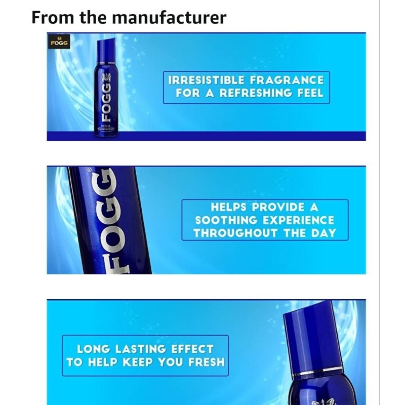 FOGG ROYAL_SPRAY FRAGRANCE ALCOHOL, PERFUME 150ML ราคา ถูกที่สุด ดีลบีเคเค แกลเลอรีภาพที่ 5