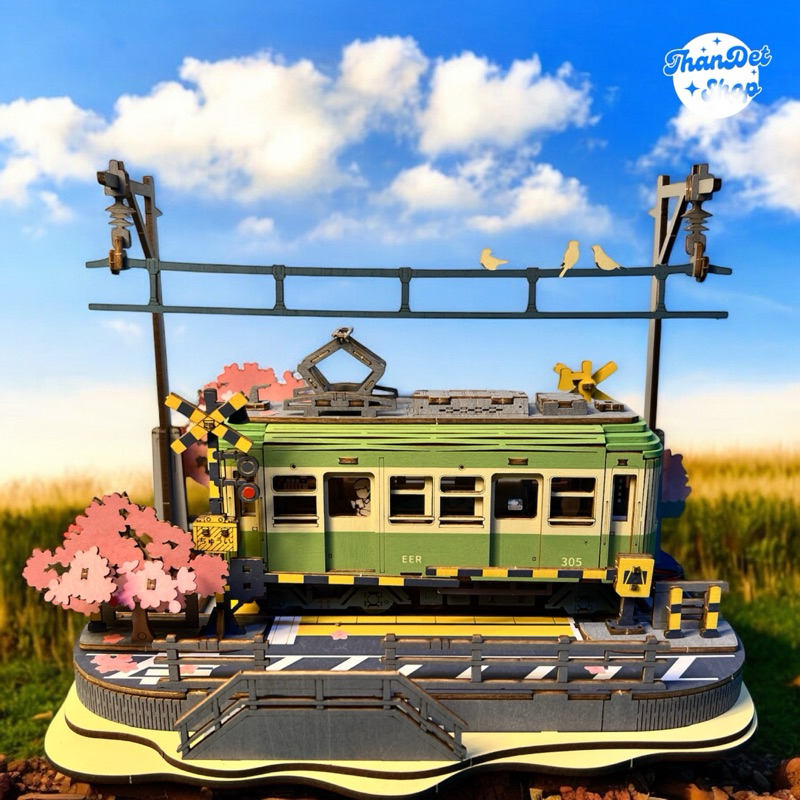 โมเดลรถไฟซากุระ ประกอบเอง Rolife Sakura Journey 3D Wooden Puzzle TGS02 English version [พร้อมส่ง] ราคา ถูกที่สุด ดีลบีเคเค แกลเลอรีภาพที่ 6