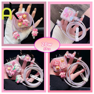 AK (1เซตมี5ชิ้น )พร้อมส่งจากไทย ชุดพันสาย เคสหัวชาร์จ ลายการ…