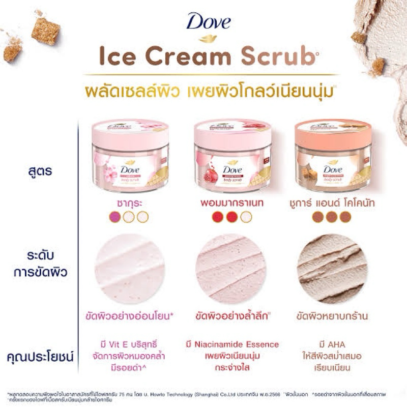 Dove Body Scrub ขนาด 280g