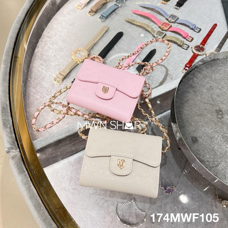 Lyn มีโค้ดลด30% keala infinite short woc กระเป๋าสตางค์ใบสั้นสะพายข้าง ของแท้จากชอป