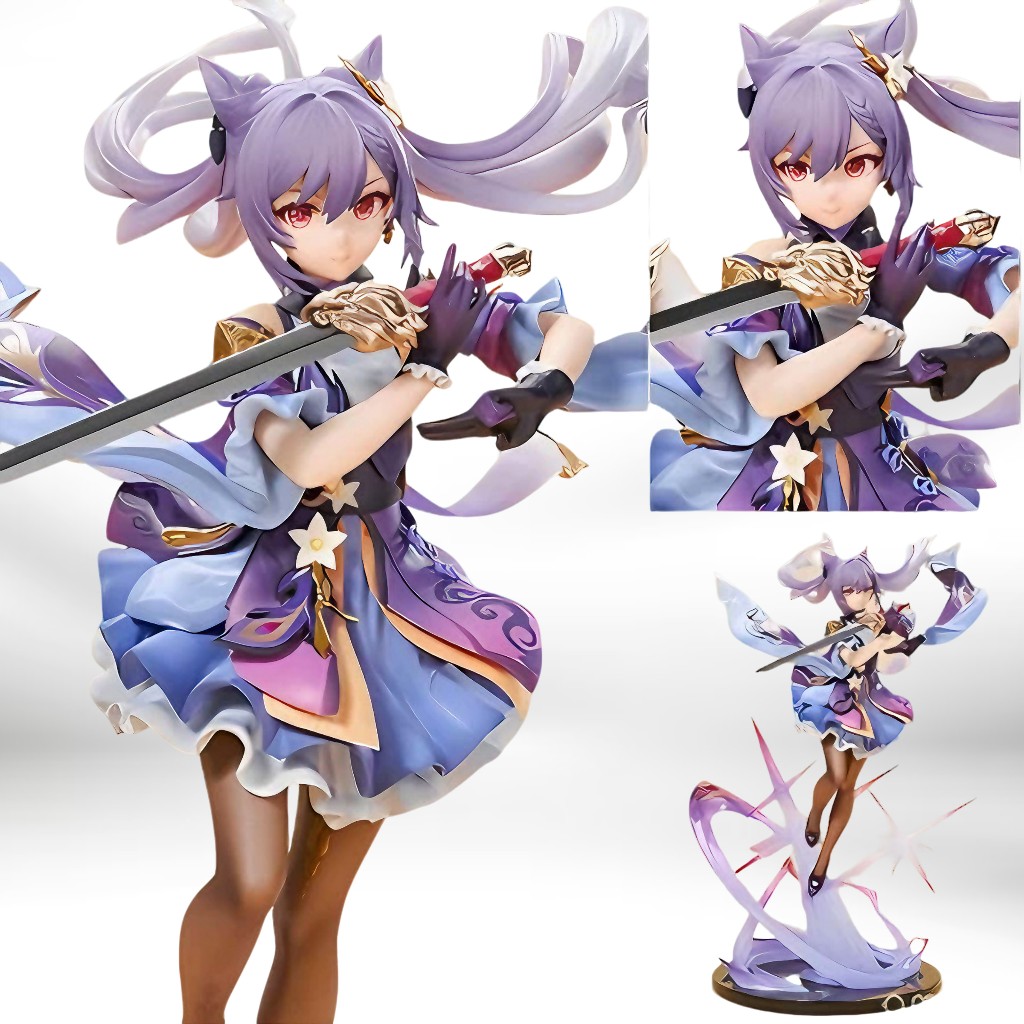 [พร้อมส่ง] Figureฟิกเกอร์ Genshin Impact เก็นชิน Keqing Kokusei เค่อฉิง โคคุเซย์ ไกด์แมว 1/7 Driving