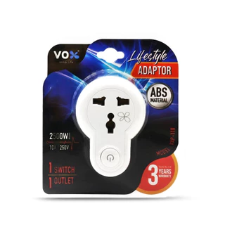 VEXXO อะแดปเตอร์ VEXXO Adapter อะแดปเตอร์ ปลั๊กไฟพ่วง VAP หัวแปลง รองรับแรงดันไฟฟ้า 250โวลต์ 10A/2500Wปลั๊กไฟพ่วง