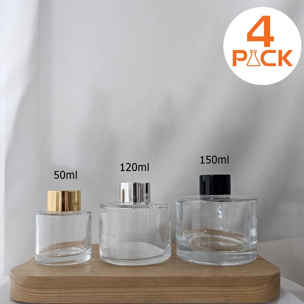 (บรรจุกล่องละ 12ใบ )ขวดแก้วฝาก้านไม้หอม ขนาด50ml-150ml+จุกใน ขวดก้านน้ำหอม reed diffusser