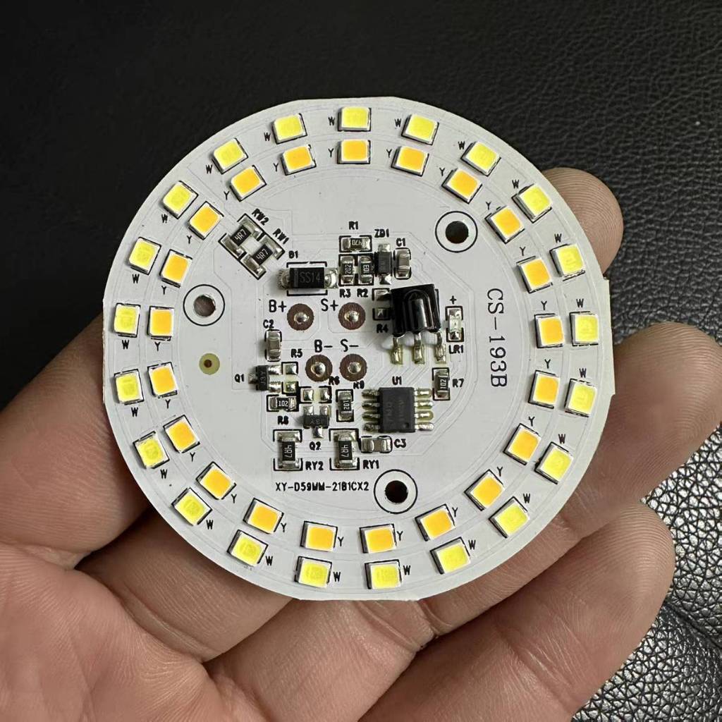 แผงคอนโทรลไฟโซล่าเซลล์พร้อมไฟ ไฟโซล่าเซลDIY ไฟ LED 3.7 V แผงควบคุมไฟโซล่าเซล แผงไฟ LED 3.2 - 3.7 V