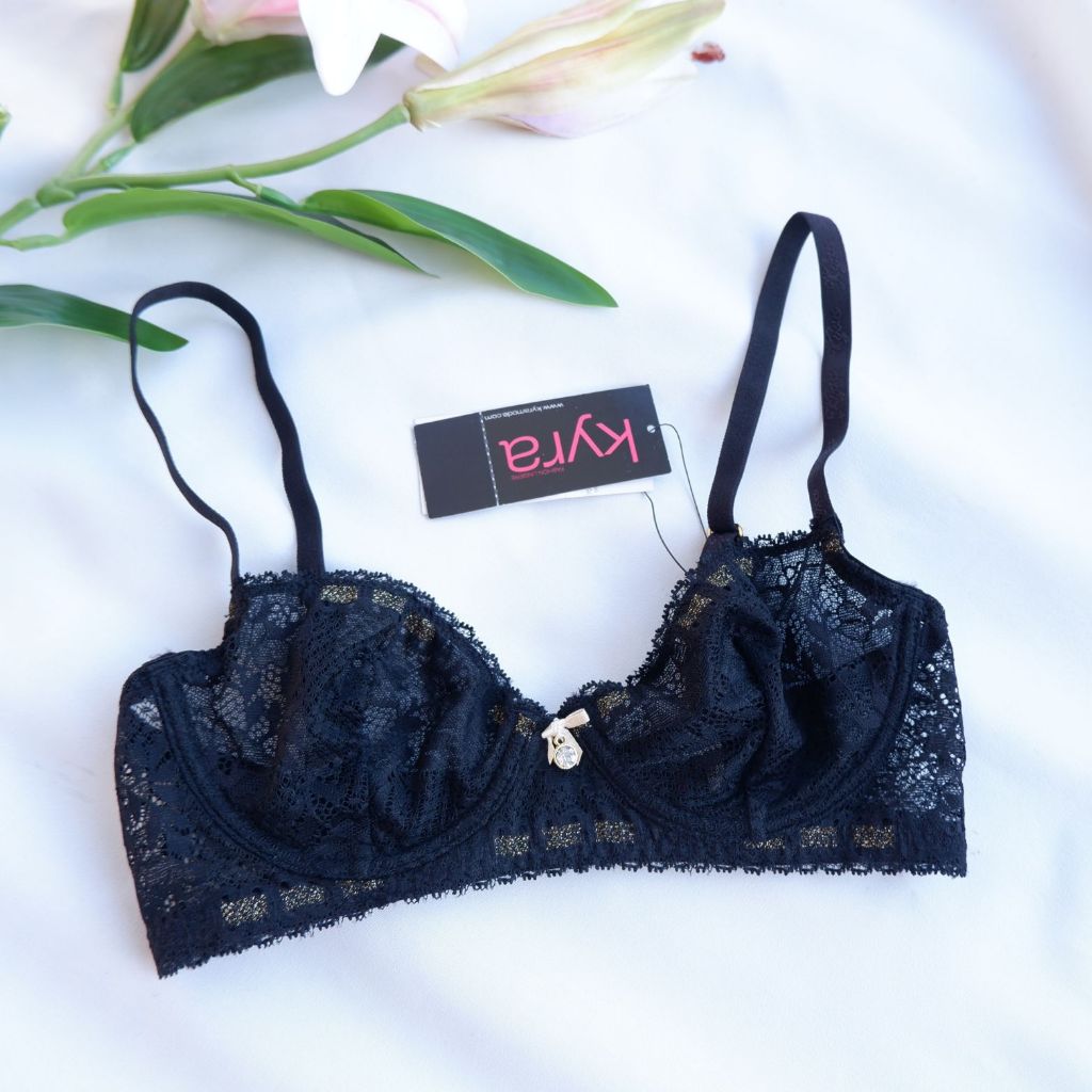 Kyra - KKB617-3 บรามีโครง ไม่มีฟองน้ำ เต้าบาง ใส่สบาย โอบเต้าทรงสวยจ้า