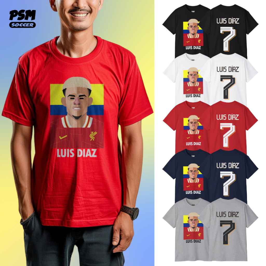 PSM เสื้อยืดลายนักฟุตบอล Luis Diaz ฤดูกาล 2024/25