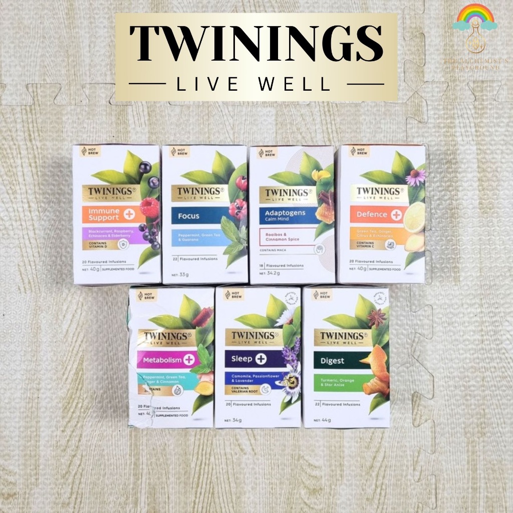 TWININGS LIVE WELL ชาทไวนิงส์ ชนิดซอง นำเข้าจากออสเตรเลีย