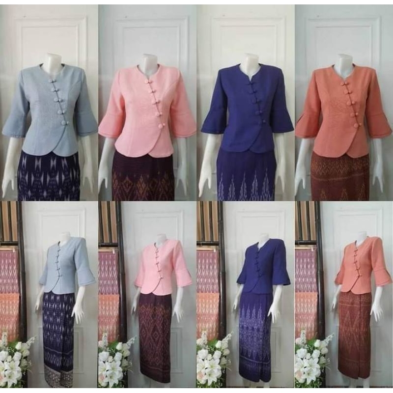 เสื้อผ้าฝ้ายงานอัดกาว(อก34"-44")