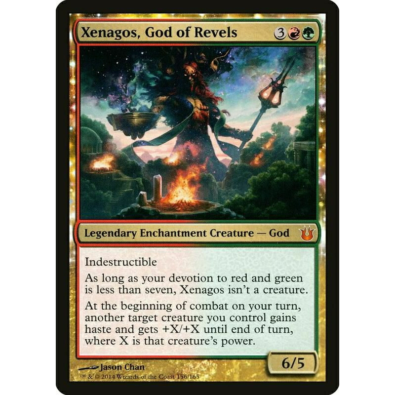 Xenagos, God of Revels การ์ด MTG ชุด  Born of the Gods