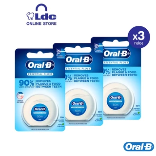 ไหมขัดฟัน Oral-B Essential Floss รสมิ้นต์ แพ็กเดี่ยว x3
