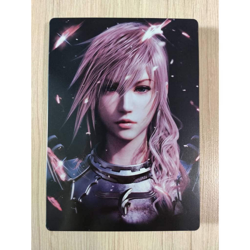กล่องเหล็ก Final Fantasy FF 13-2 XIII-2 steelbook ไม่มีเกม สภาพดี สีดำด้านหลังลอกออกเล็กน้อยตามรูป