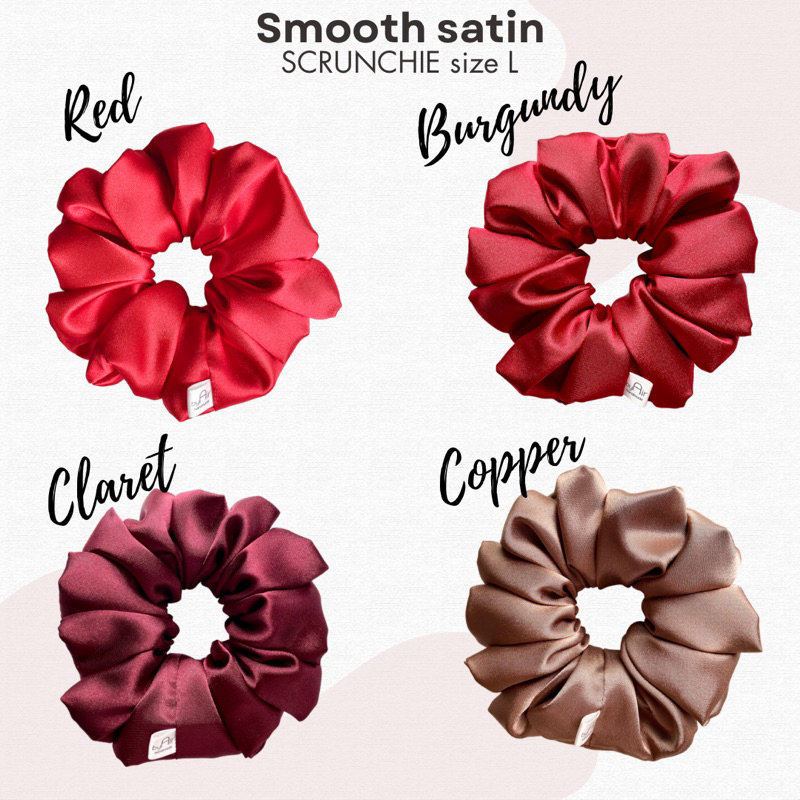 ยางมัดผมโดนัท ถนอมเส้นผม  SCRUNCHIES Smooth texture size M size L
