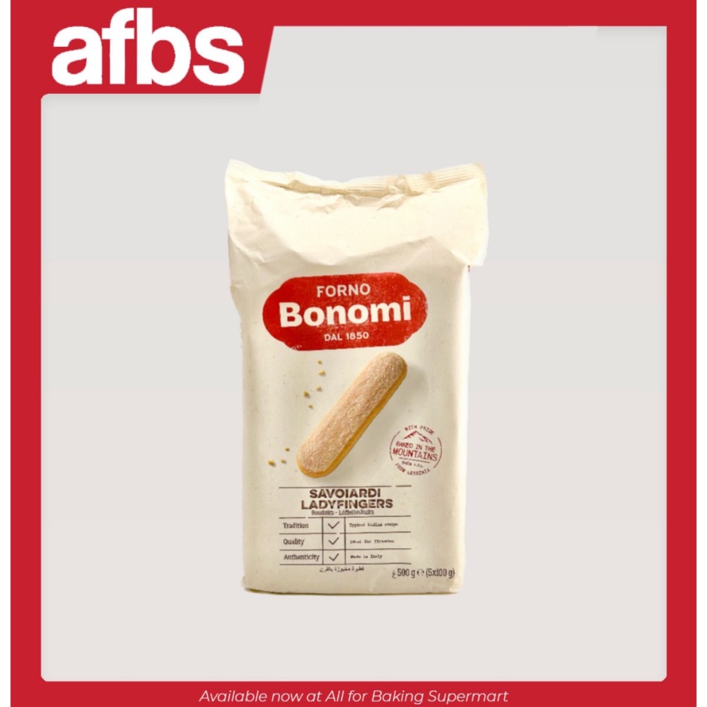 Bonomi Lady Fingers Biscuit ขนมอบกรอบชนิดแท่ง ตรา โบโนมิ ขนาด 500 g.#1115072