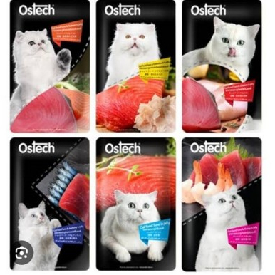 Ostech Black Lebel อาหารแมวแบบเปียกออสเทคซองดำสูตรเยลลี่ ขนาด 80ก.X1ซอง*โปรดอ่านรายละเอียดก่อนสั่งซื้อ