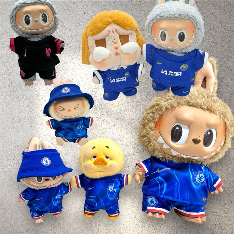 ชุดฟุตบอลเชลซี chelsea ลาบูบู้ Labubu V1 V2 ใส่ชื่อใส่เบอร์ได้