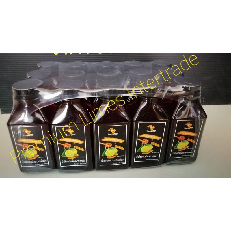 🍯น้ำผึ้งป่าผสมมะนาวเข้มข้น แพ็ค 15 ขวด **เจ้าของผลิตภัณฑ์ขายเอง** น้ำผึ้งผสมมะนาว Honey and Lime